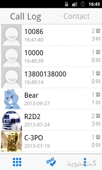 دانلود BearContact 2.4.6 برنامه شماره گیر  دفتر تلفن اندروید