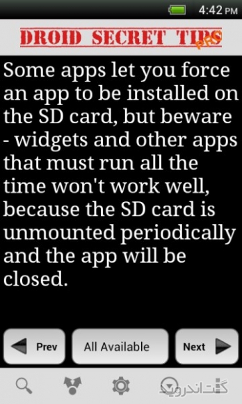 دانلود Droid Secret Tips Pro 3.3.0 نرم افزار ترفندهای اندروید