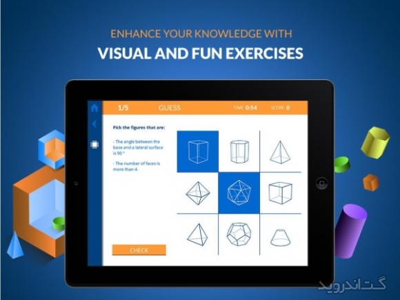 دانلود Arloon Geometry 1.3.3 نرم افزار آموزش هندسه برای اندروید