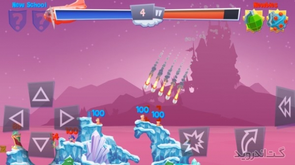 دانلود وارمز Worms 4 v1.0.432182 بازی جنگ کرم ها 4 اندروید