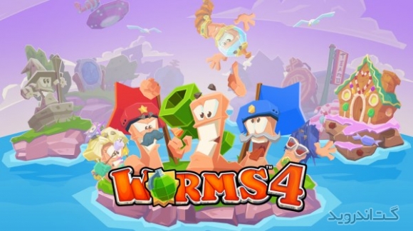 دانلود وارمز Worms 4 v1.0.432182 بازی جنگ کرم ها 4 اندروید