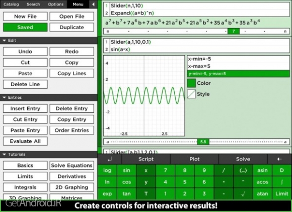دانلود MathStudio Express 6.0.5 بهترین برنامه ماشین حساب اندروید