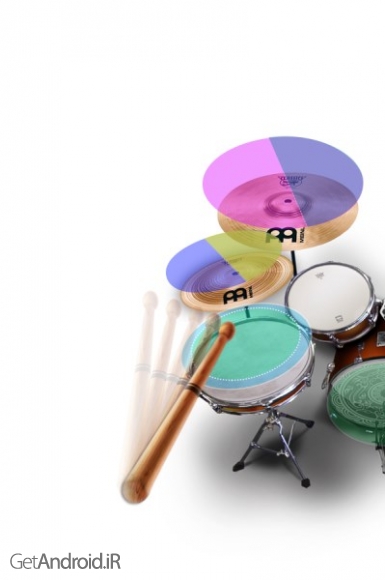 دانلود Real Drum Set - Drums Kit Free 2.2.7 برنامه نواختن درام برای اندروید