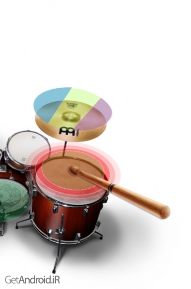 دانلود Real Drum Set - Drums Kit Free 2.2.7 برنامه نواختن درام برای اندروید