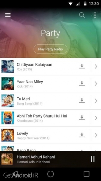 دانلود Saavn Music & Radio 5.5 برنامه دسترسی به موزیک آنلاین اندروید