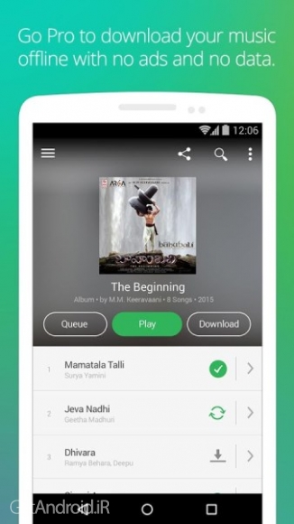 دانلود Saavn Music & Radio 5.5 برنامه دسترسی به موزیک آنلاین اندروید
