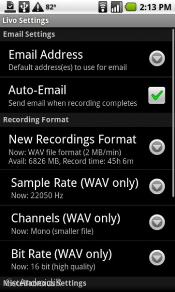 دانلود Livo Recorder Pro 3.8.1 بهترین برنامه ضبط صدای مخفی اندروید