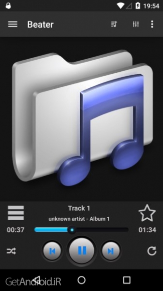 دانلود Beater MP3 player v1.2.0 برنامه ام پی تری پلیر جدید اندروید