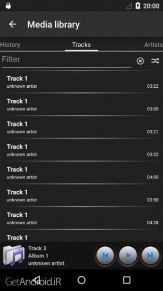 دانلود Beater MP3 player v1.2.0 برنامه ام پی تری پلیر جدید اندروید