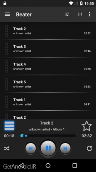 دانلود Beater MP3 player v1.2.0 برنامه ام پی تری پلیر جدید اندروید