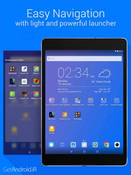 دانلود Launcher for Me 1.3 لانچر سبک و سریع اندروید