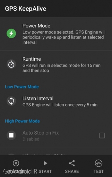 دانلود GPS KeepAlive Premium v4.3.6 برنامه اجرای سریعتر جی پی اس اندروید