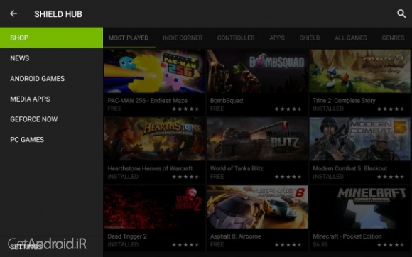 دانلود برنامه NVIDIA SHIELD Hub اندروید