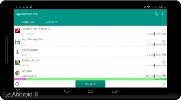 دانلود Apk Backup Pro 1.0 نرم افزار بک آپ گیری از برنامه های اندروید