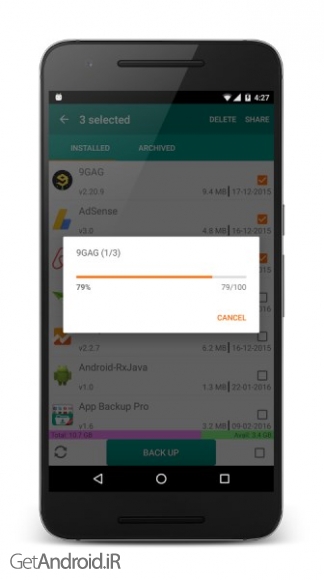 دانلود Apk Backup Pro 1.0 نرم افزار بک آپ گیری از برنامه های اندروید