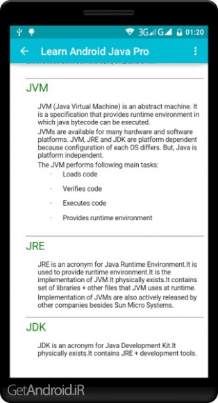 دانلود Learn Android Java Pro v1.4 نرم افزار آموزش برنامه نویسی اندروید