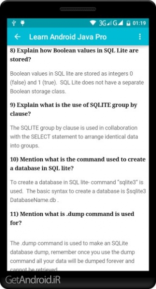 دانلود Learn Android Java Pro v1.4 نرم افزار آموزش برنامه نویسی اندروید