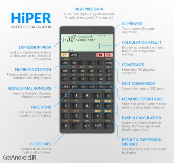 دانلود برنامه HiPER Calc Pro اندروید