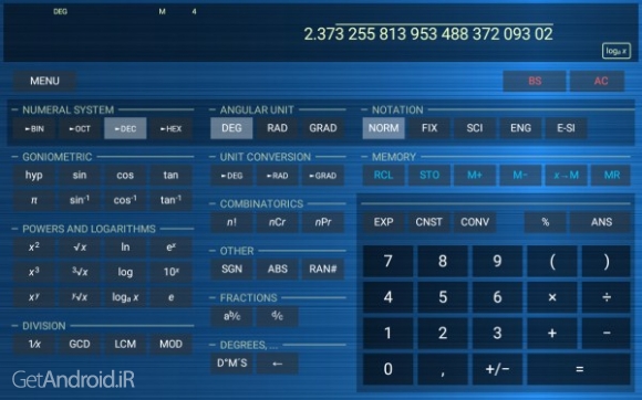 دانلود برنامه HiPER Calc Pro اندروید