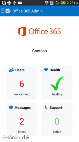 دانلود برنامه Office 365 Admin اندروید