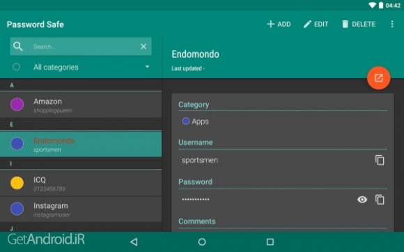دانلود برنامه Password Safe اندروید