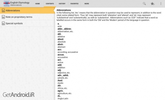دانلود Oxford English Etymology 8.0.232 دیکشنری ریشه یابی کلمات انگلیسی آکسفورد اندروید