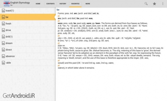 دانلود Oxford English Etymology 8.0.232 دیکشنری ریشه یابی کلمات انگلیسی آکسفورد اندروید