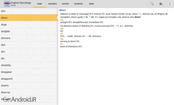 دانلود Oxford English Etymology 8.0.232 دیکشنری ریشه یابی کلمات انگلیسی آکسفورد اندروید