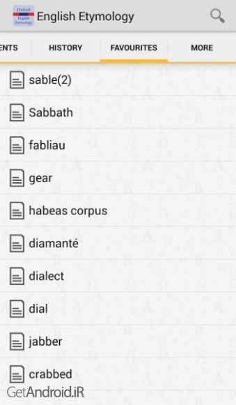 دانلود Oxford English Etymology 8.0.232 دیکشنری ریشه یابی کلمات انگلیسی آکسفورد اندروید
