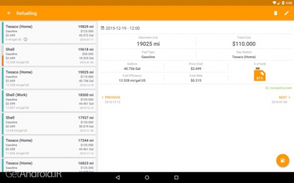 دانلود برنامه Drivvo اندروید