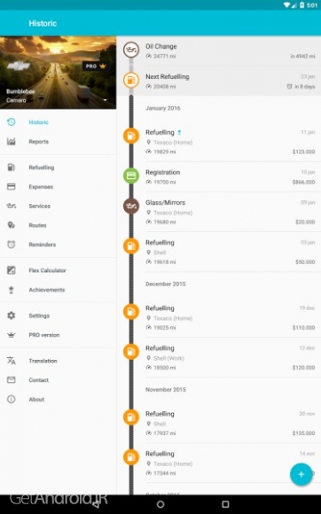 دانلود برنامه Drivvo اندروید