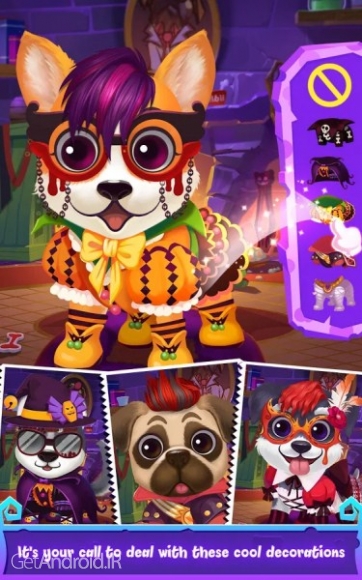 دانلود Pet Salon: Halloween v1.0 (Full) 1.0 بازی سالن زیبایی حیوانات: هالووین اندروید
