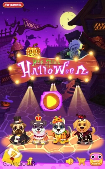 دانلود Pet Salon: Halloween v1.0 (Full) 1.0 بازی سالن زیبایی حیوانات: هالووین اندروید