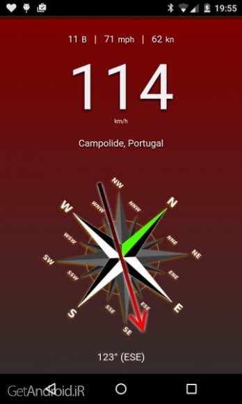 دانلود Wind v1.5.1 نرم افزار اطلاع از وضعیت سرعت و جهت باد اندروید