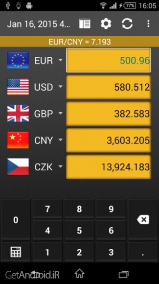 دانلود برنامه Currency converter plus اندروید