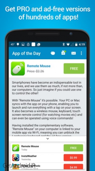 دانلود App of the Day 4.0.2 نصب برنامه های گوگل پلی بر روی گوشیهای اندروید