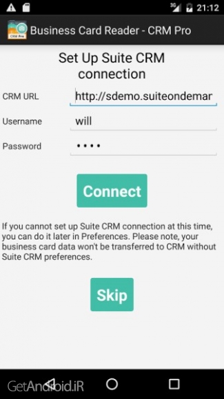 دانلود برنامه Business Card Reader CRM Pro اندروید
