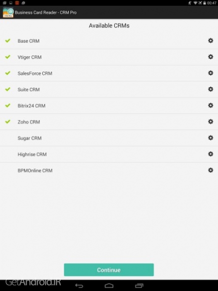 دانلود برنامه Business Card Reader CRM Pro اندروید