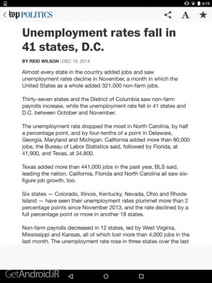 دانلود برنامه The Washington Post Classic اندروید