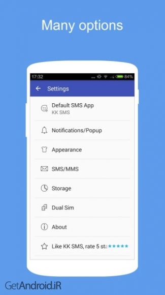 دانلود KK SMS (Marshmallow 6.0 SMS) PRIME 3.18 برنامه مدیریت اس ام اس اندروید