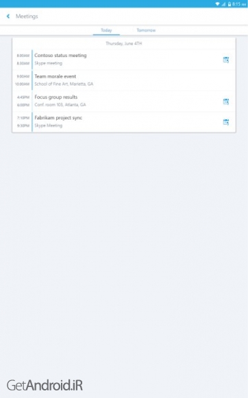 دانلود برنامه Skype for Business for Android اندروید