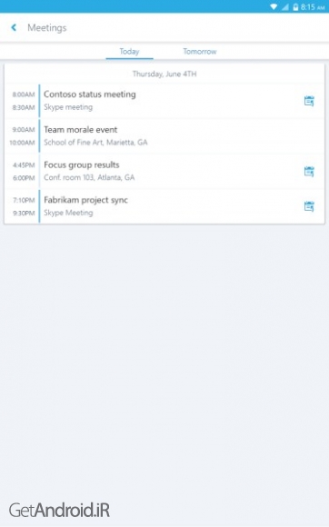 دانلود برنامه Skype for Business for Android اندروید
