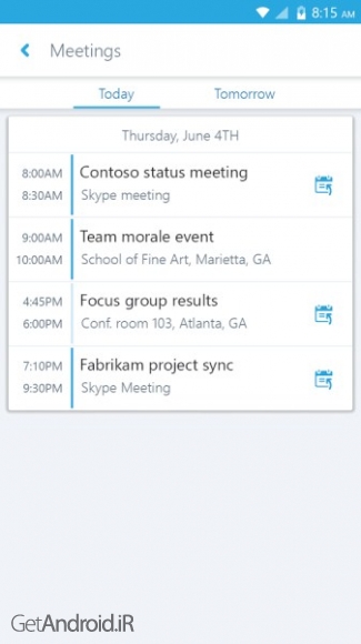 دانلود برنامه Skype for Business for Android اندروید