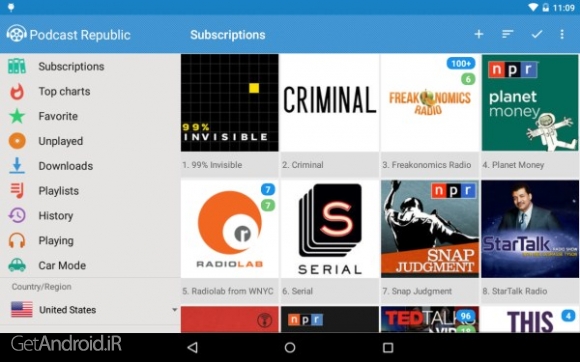 دانلود برنامه Podcast Republic اندروید