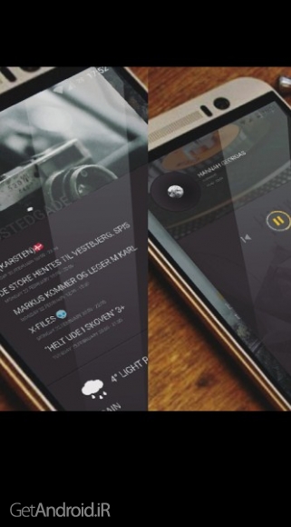 دانلود Colddd for KLWP 9.0 نمایش برنامه های کاربردی در ساید بار اندروید
