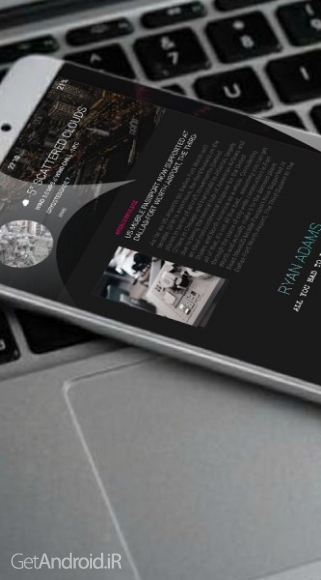 دانلود Colddd for KLWP 9.0 نمایش برنامه های کاربردی در ساید بار اندروید