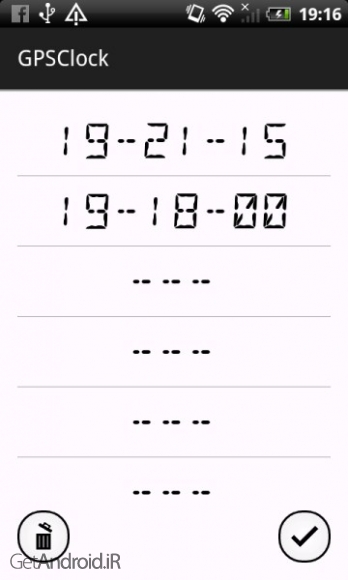 دانلود GPSClock 1.0.7 برنامه تنظیم دقیق ساعت توسط GPS اندروید