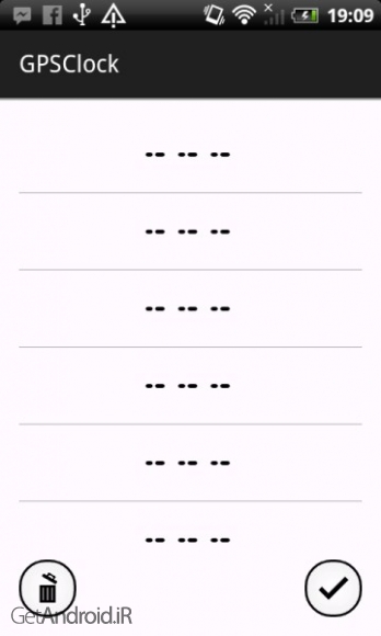 دانلود GPSClock 1.0.7 برنامه تنظیم دقیق ساعت توسط GPS اندروید