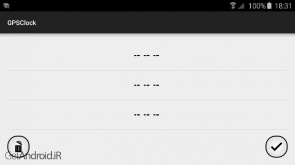 دانلود GPSClock 1.0.7 برنامه تنظیم دقیق ساعت توسط GPS اندروید