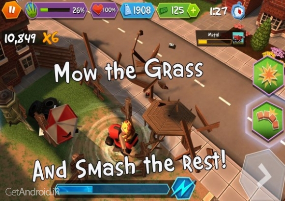 دانلود Cows Vs Sheep: Mower Mayhem 13.0.603 بازی گاوها در مقابل گوسفندان اندروید